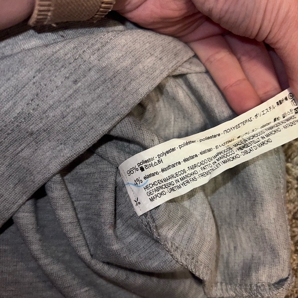 Zara Trafaluc Grey Bodycon Stretch Back Slit Knee Length Casual Dress size S - Picture 7 of 7